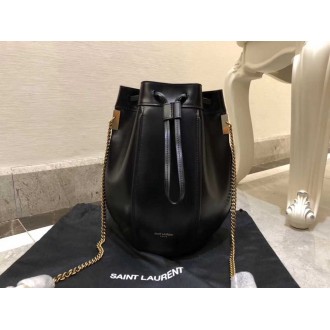 Saint Laurent Black Talitha Small Bucket Bag