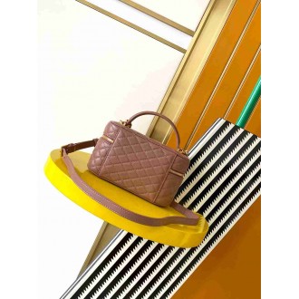 Saint Laurent Gaby Mini Vanity Bag in Barely Pink Lambskin