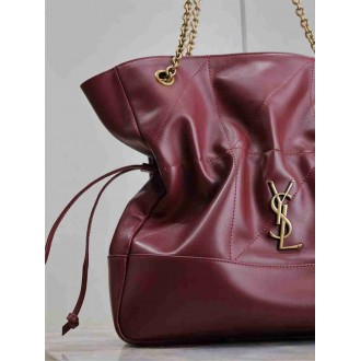 Saint Laurent Jamie 4.3 Large Pochon in Bordeaux Lambskin