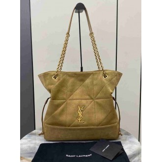 Saint Laurent Jamie 4.3 Large Pochon in Gold Leaf Suede Calfskin