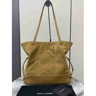Saint Laurent Jamie 4.3 Large Pochon in Gold Leaf Suede Calfskin