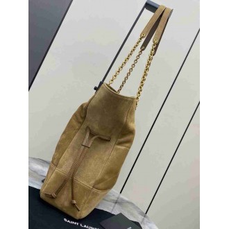 Saint Laurent Jamie 4.3 Large Pochon in Gold Leaf Suede Calfskin