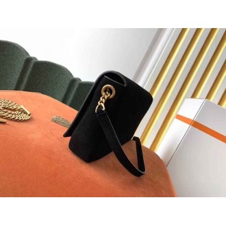 Saint Laurent Kate 99 Shoulder Bag In Black Suede