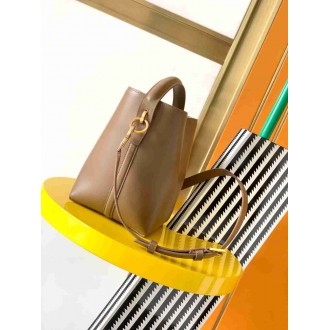 Saint Laurent Le 37 Small Bucket Bag in Caramel Leather