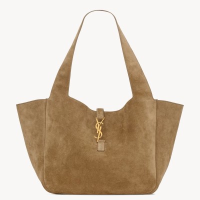 Saint Laurent LE 5 a 7 Bea Bag in Golden Leaf Suede Leather