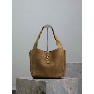 Saint Laurent LE 5 a 7 Bea Bag in Golden Leaf Suede Leather