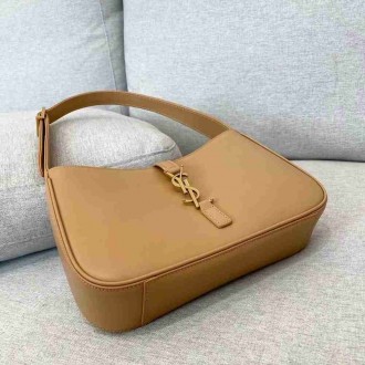 Saint Laurent Le 5 a 7 Hobo Bag In Brown Leather