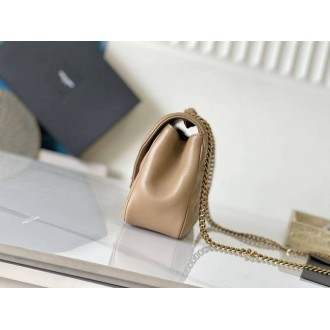 Saint Laurent LouLou Medium Bag in Beige Matelasse Lambskin