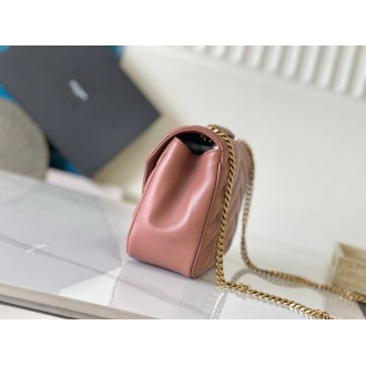Saint Laurent LouLou Medium Bag in Hortensia Matelasse Lambskin