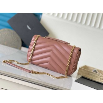 Saint Laurent LouLou Medium Bag in Hortensia Matelasse Lambskin