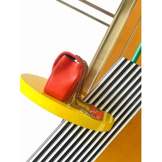 Saint Laurent LouLou Small Bag in Orange Matelasse Lambskin