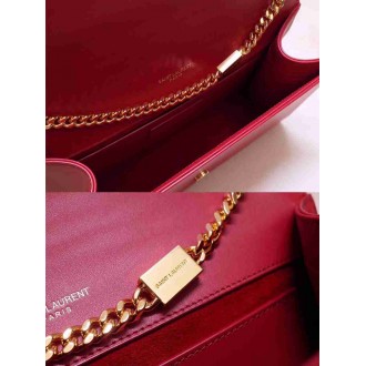 Saint Laurent Medium Kate Bag With Tassel In Red Smooth Leather