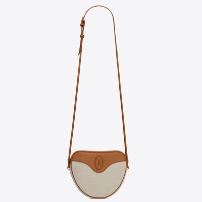 Saint Laurent Monogramme Sac C?ur Bag In Canvas