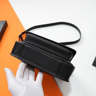 Saint Laurent Niki Besace Bag in Black Calfskin