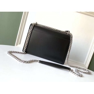 Saint Laurent Sunset Medium Bag In Noir Calfskin