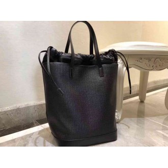 Saint Laurent Teddy Shopping Bag In Raffia