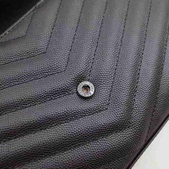 Saint Laurent WOC Monogram Chain Wallet All Black