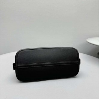 The Row Devon Mini Bag in Black Calfskin