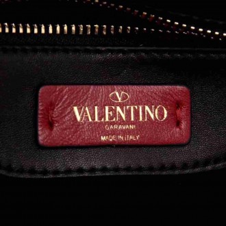 Valentino Garavani Black Quilted Candystud Top Handle Bag