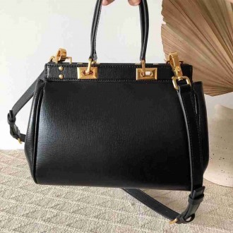 Valentino Medium Rockstud Alcove Top Handle Bag In Black Calfskin