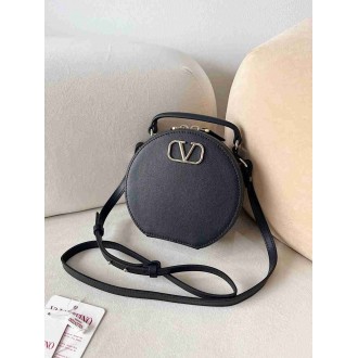 Valentino VLogo Signature Mini Bag in Black Calfskin